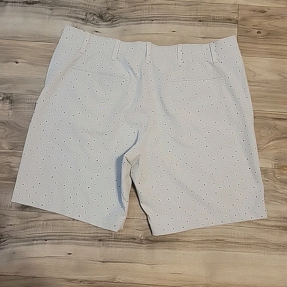 Under Armour UA Match Play Shorts Mens 40 Golf Gray‎ Polka-dot Allover Print